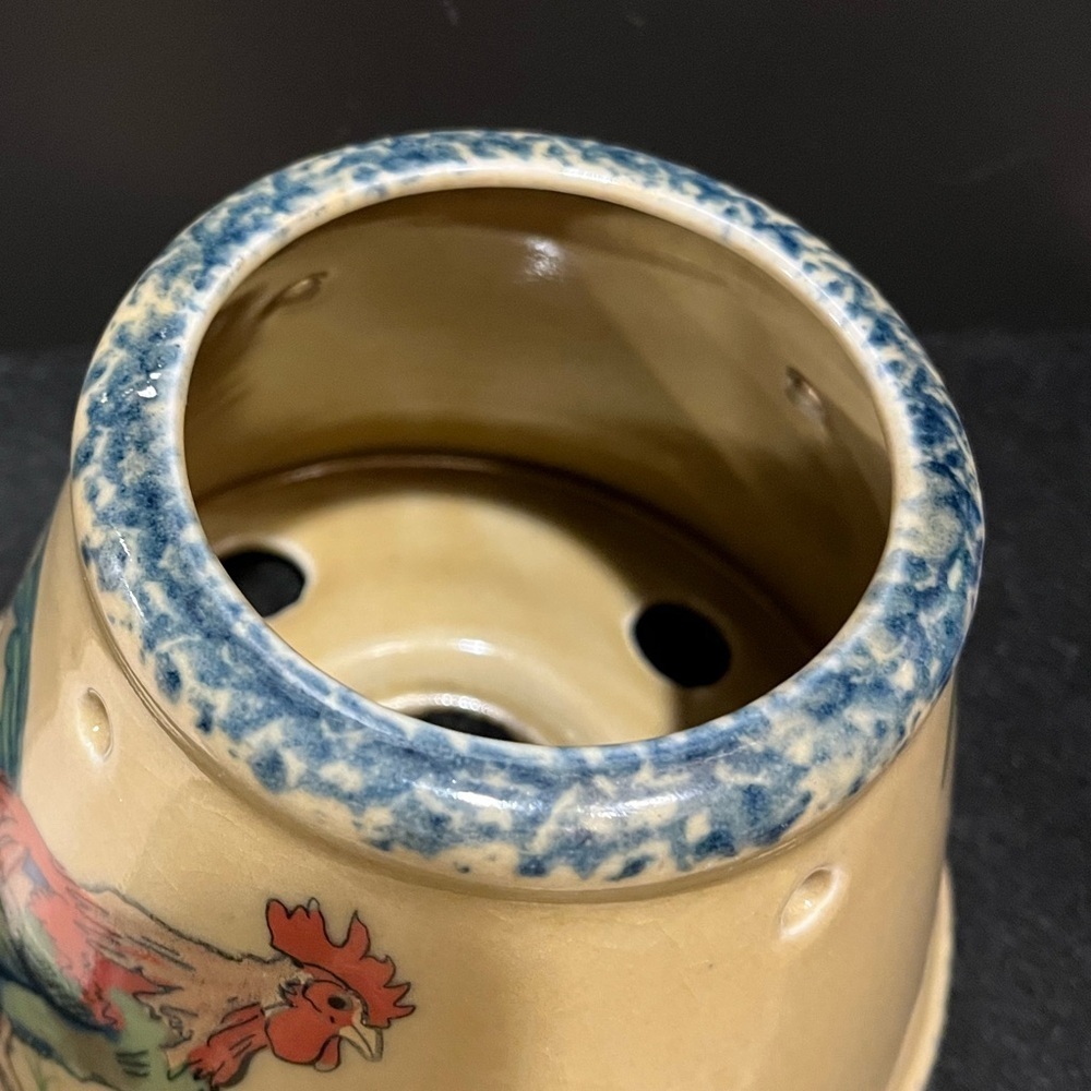 Rooster Ceramic Candle Holder - Picture 6 of 11